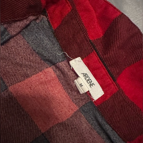 Ardene Red Plaid Long Sleeve - Picture 8 of 9